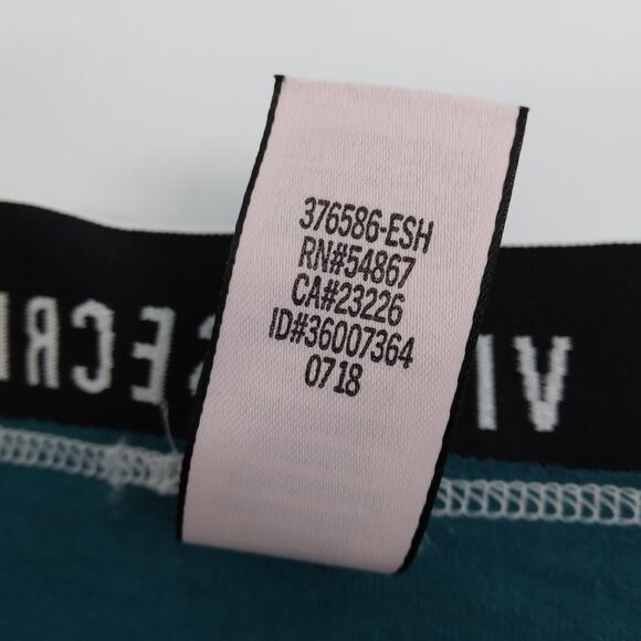 Victoria's Secret Thong / String Size S teal with white elastic waist NWOT - Picture 7 of 9